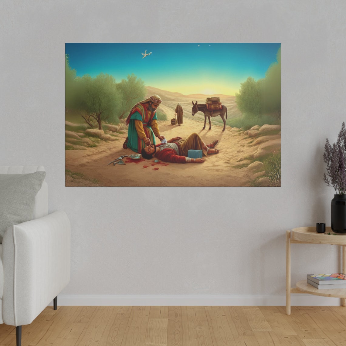 The Good Samaritan Matte Print Christian Artwork From Bible Stories Fast Shipping - Image 4