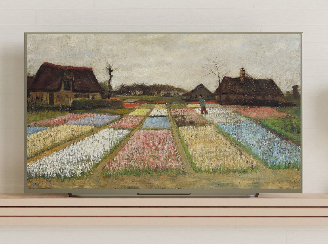 Vincent van Gogh Flower Beds Holland Colorful Tulip Fields Painting Poster - Image 3