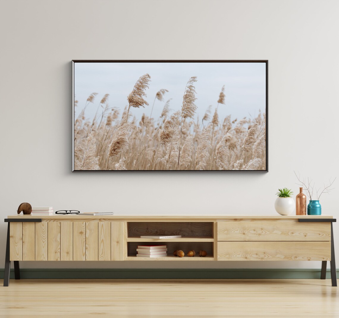 Wheat Field Art Print, Abstract Modern Decor