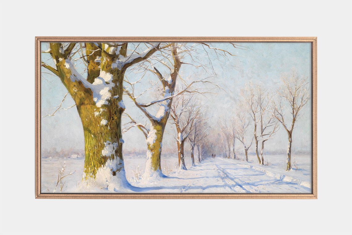 Winter Landscape Set, Snow Forest Art Print - Image 3
