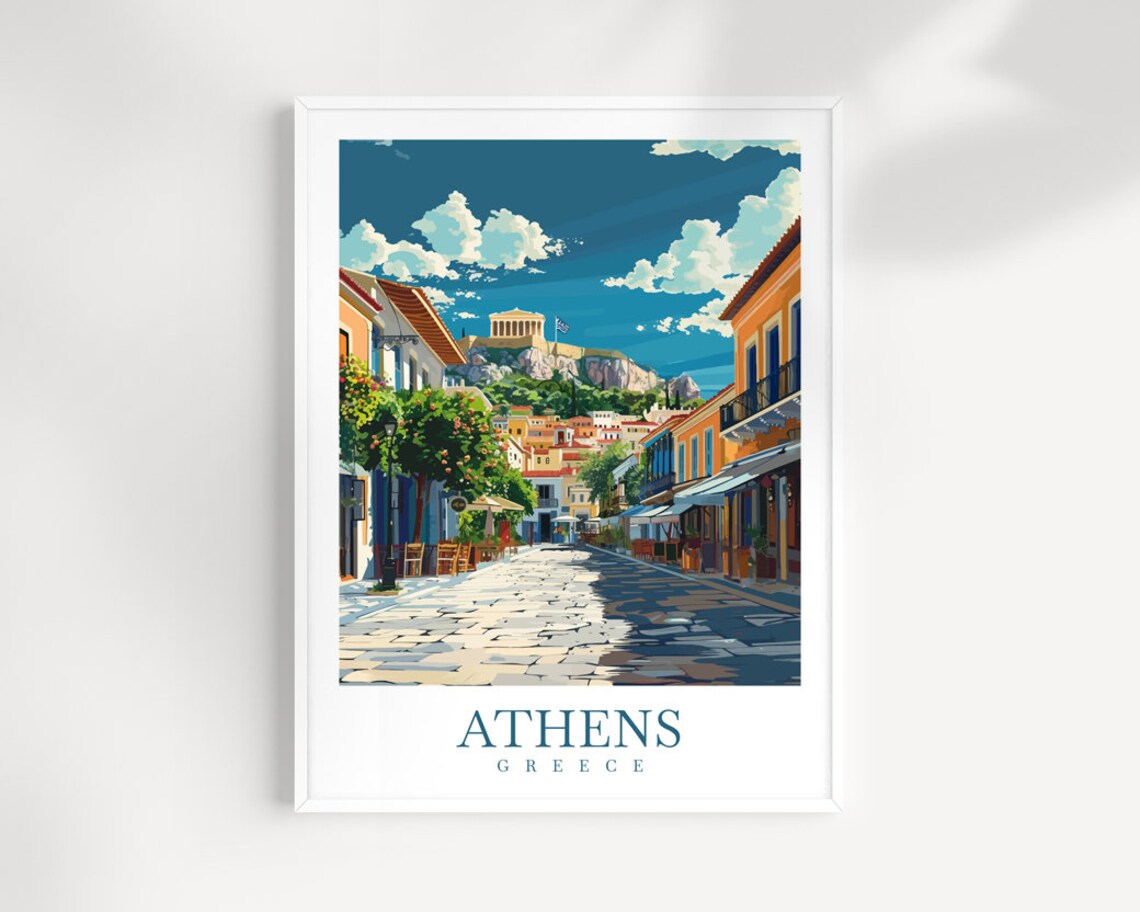 Athens Travel Gift For Art Lovers Poster