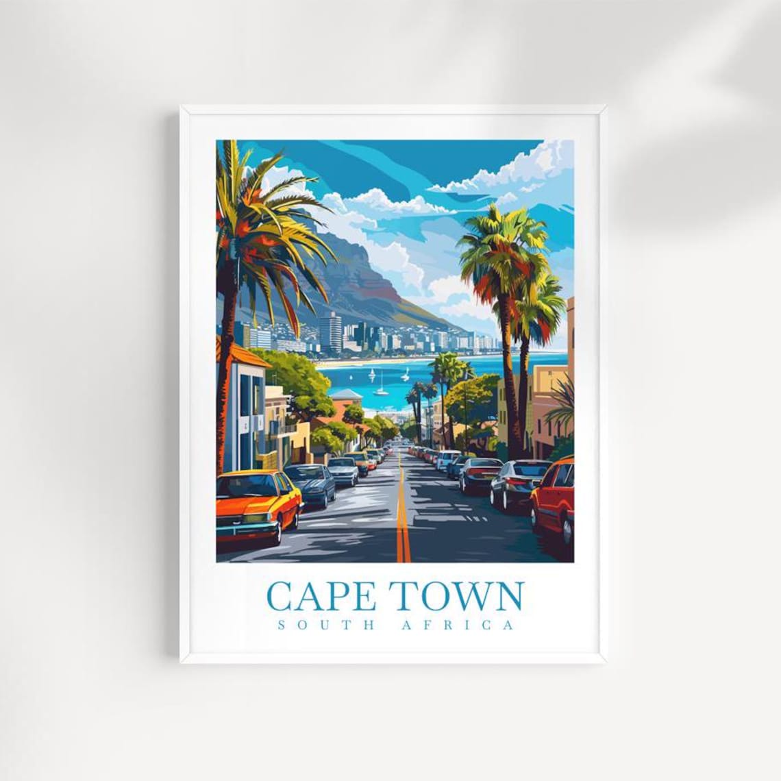 Cape Town Travel Print Wall Art South Africa Wall Hanging Home Dcor Cape Town Gift Art Lovers South Africa Art Print Cape Town Art