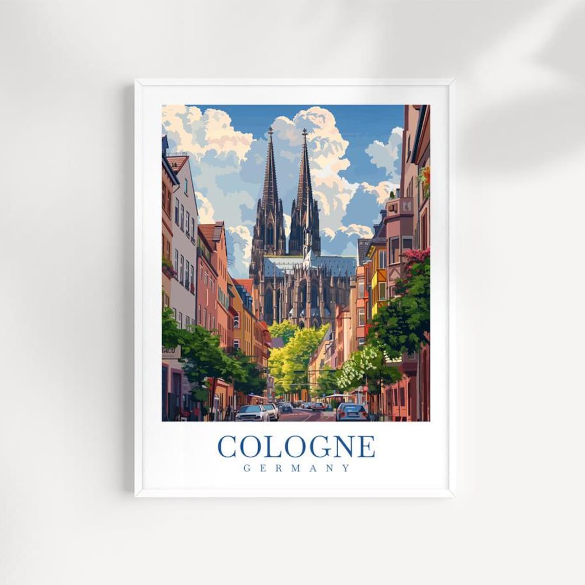 Cologne Germany Travel Print Cityscape Wall Art
