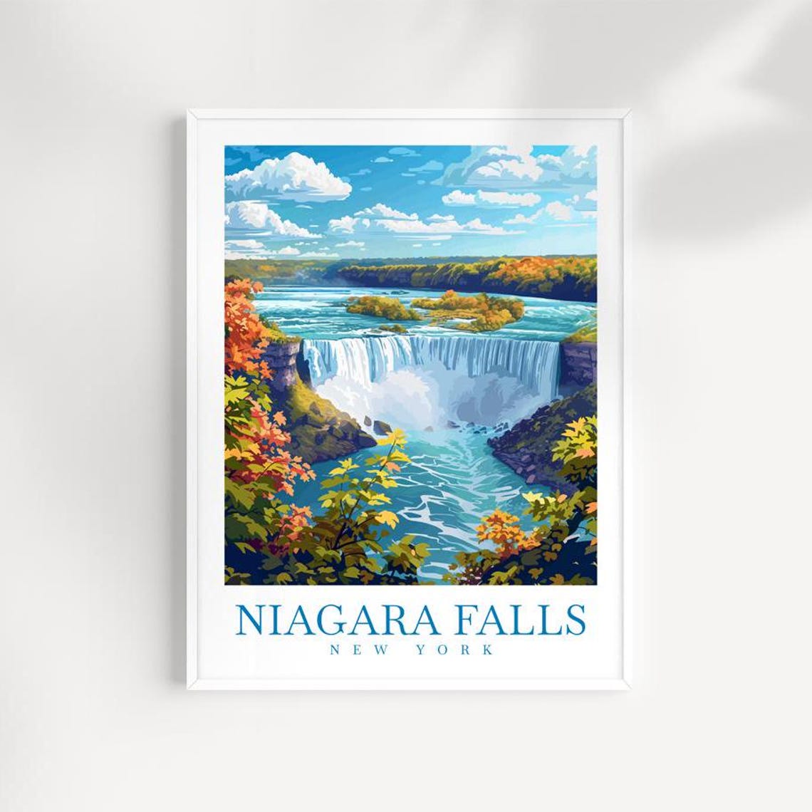 Niagara Falls New York Horseshoe Falls Overlook Summer Poster