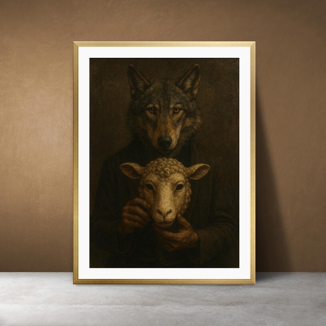 Wolf In Sheep's Clothing, Gothic Dark Art Print