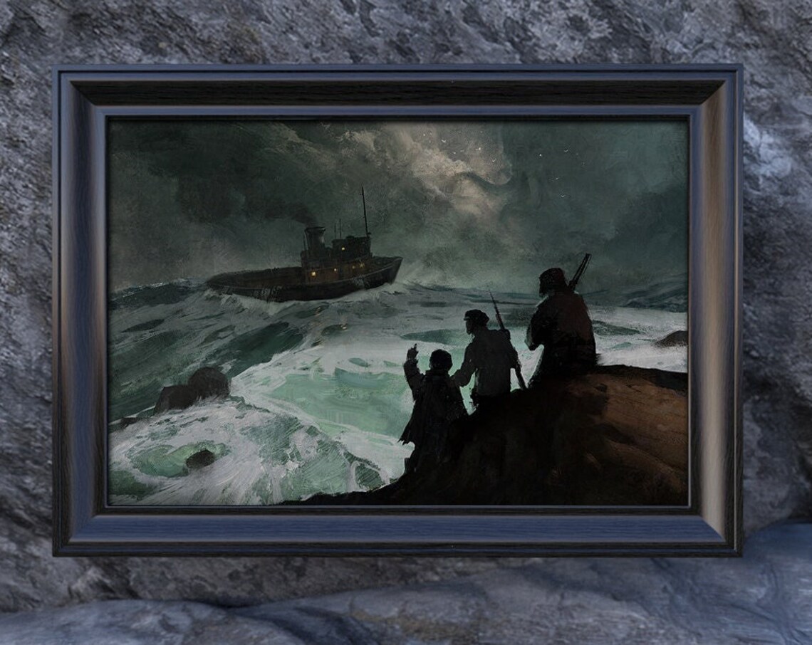 Cthulhu Art Print, Lovecraftian Horror Poster