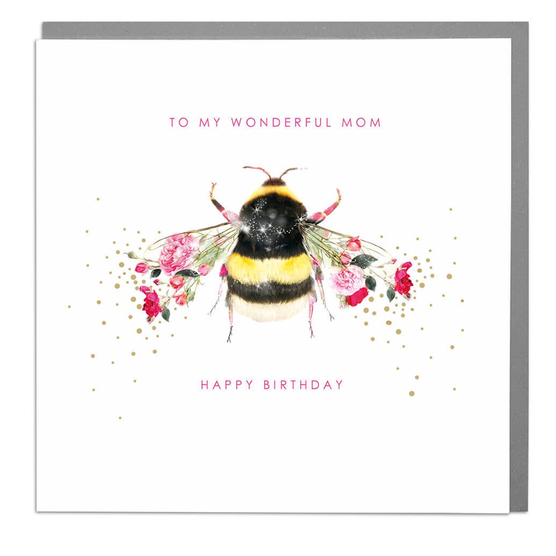 Bee Wonderful Mom - Birthday Card