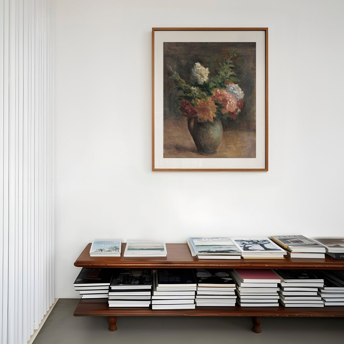 Vintage Moody Still Life Painting, French Country Print - Image 3