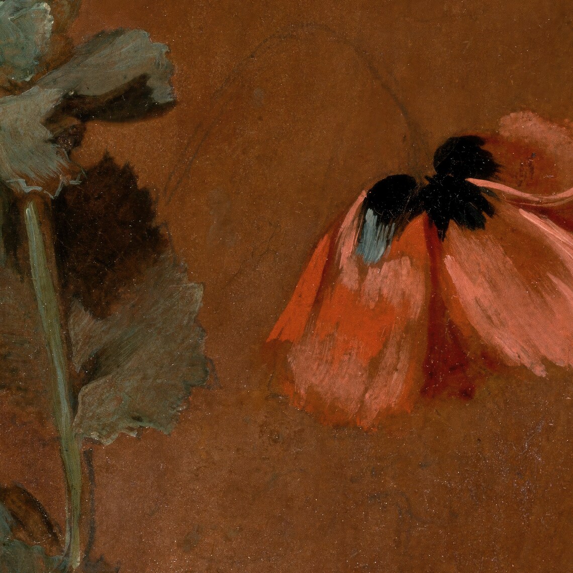 Vintage Moody Muted Floral Still Life Art Print - Image 2