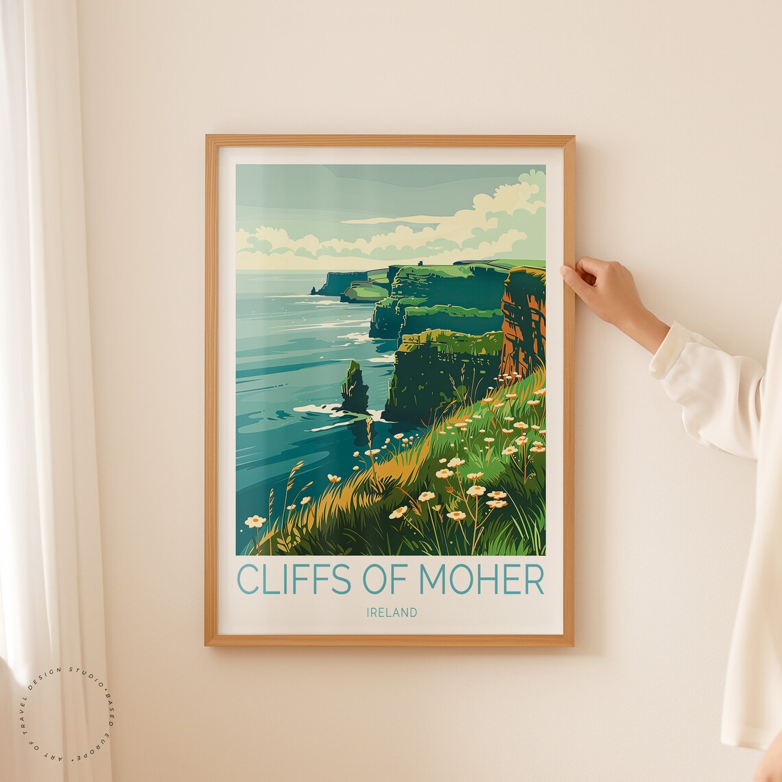 Cliffs Of Moher Travel Poster, Ireland Wall Art - Image 2