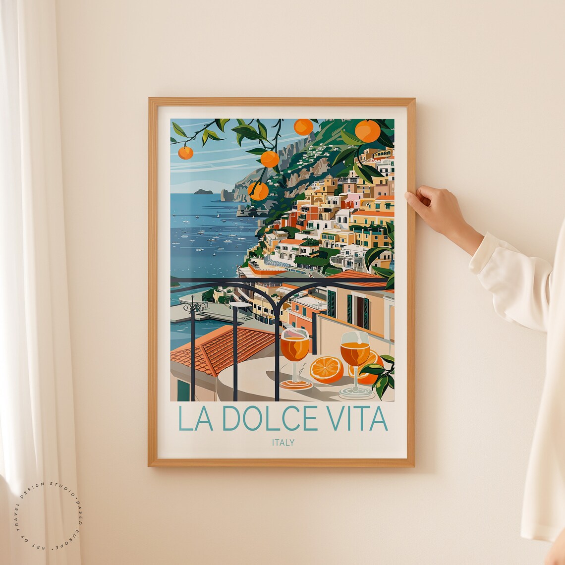 La Dolce Vita Italy Custom Travel Poster, Europe - Image 3