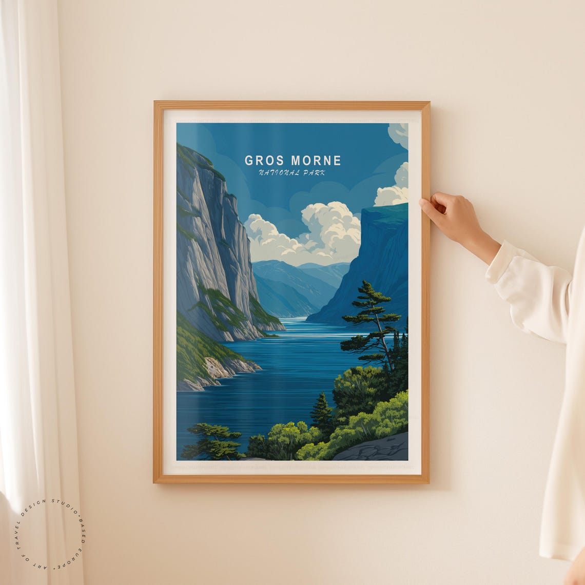 Gros Morne Travel Poster, Canada Minimalist Landscape - Image 5
