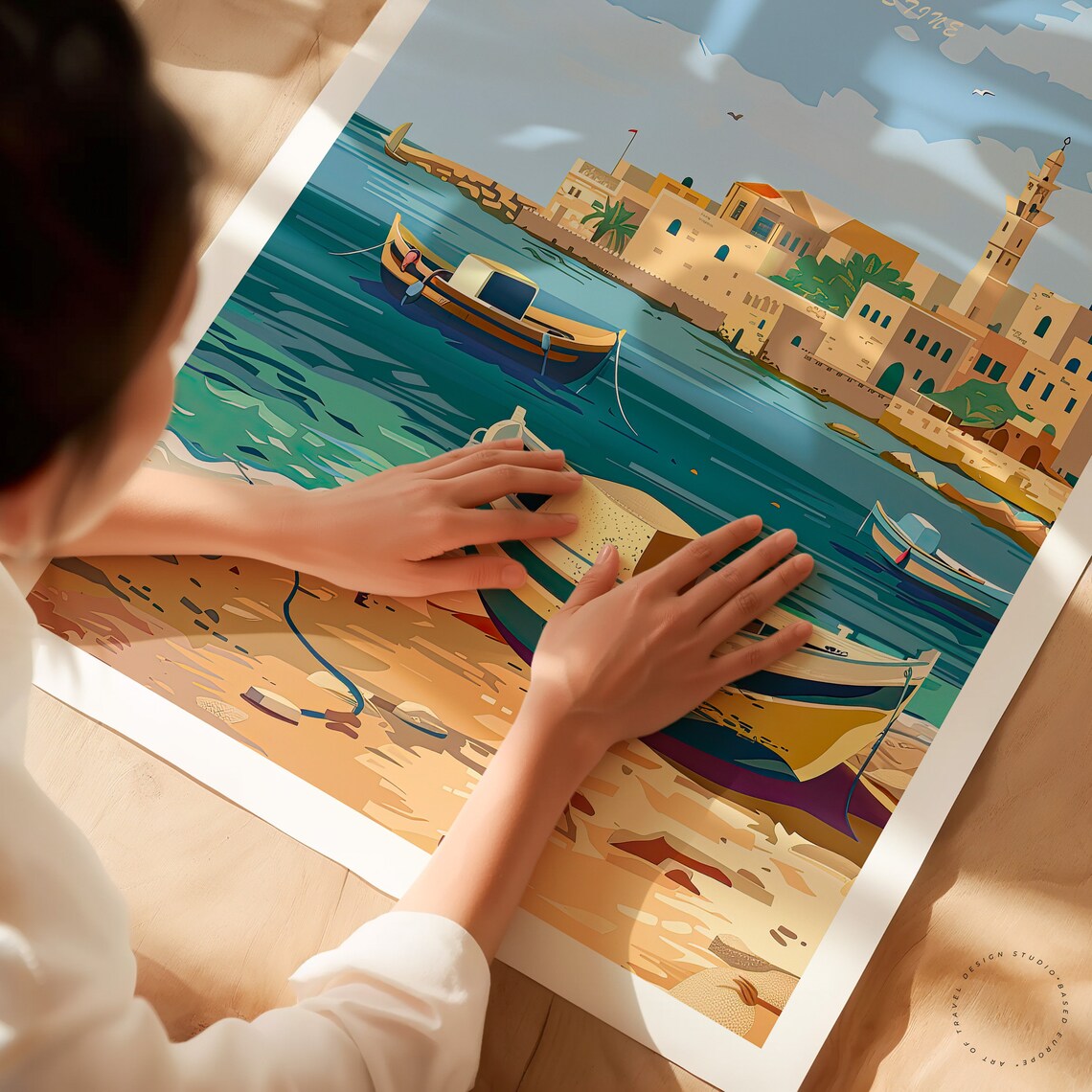 Gaza Palestinian Travel Poster, Custom Wall Art - Image 2