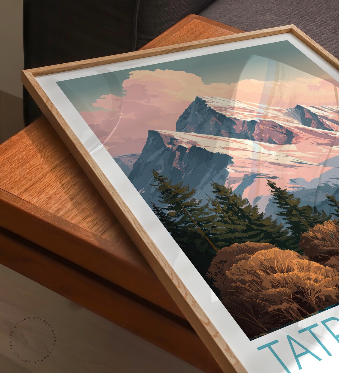 Tatra Mountains Europe Snowcapped Peak Golden Dawn Travel Poster - Image 6