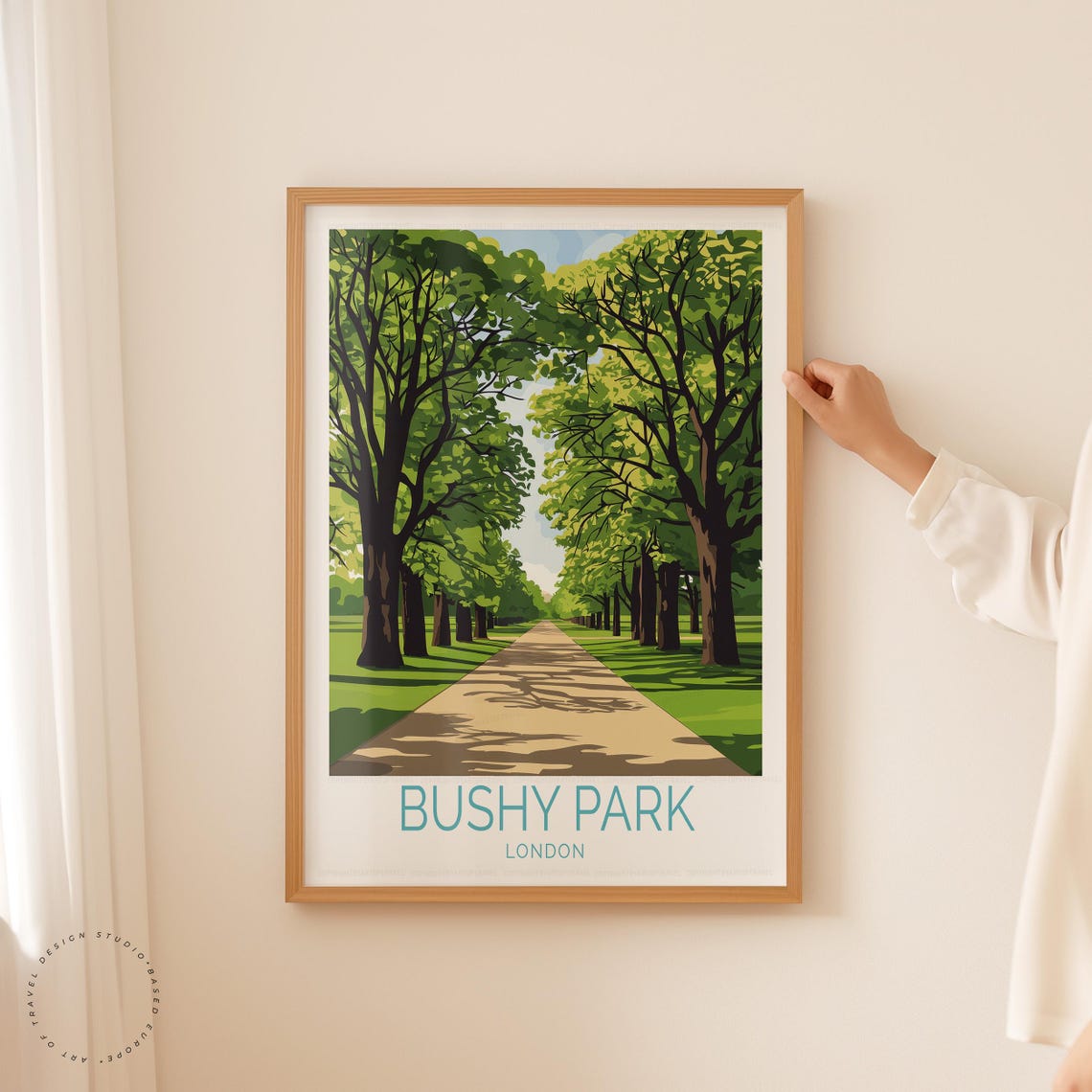 Bushy Park England Travel Poster, Home Decor Print - Image 5