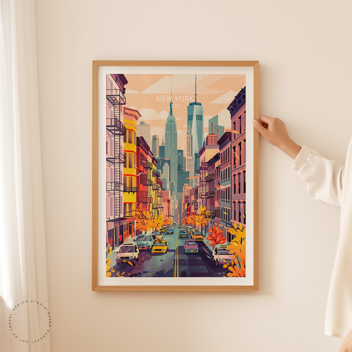 New York, USA Travel Poster Art Print - Image 2