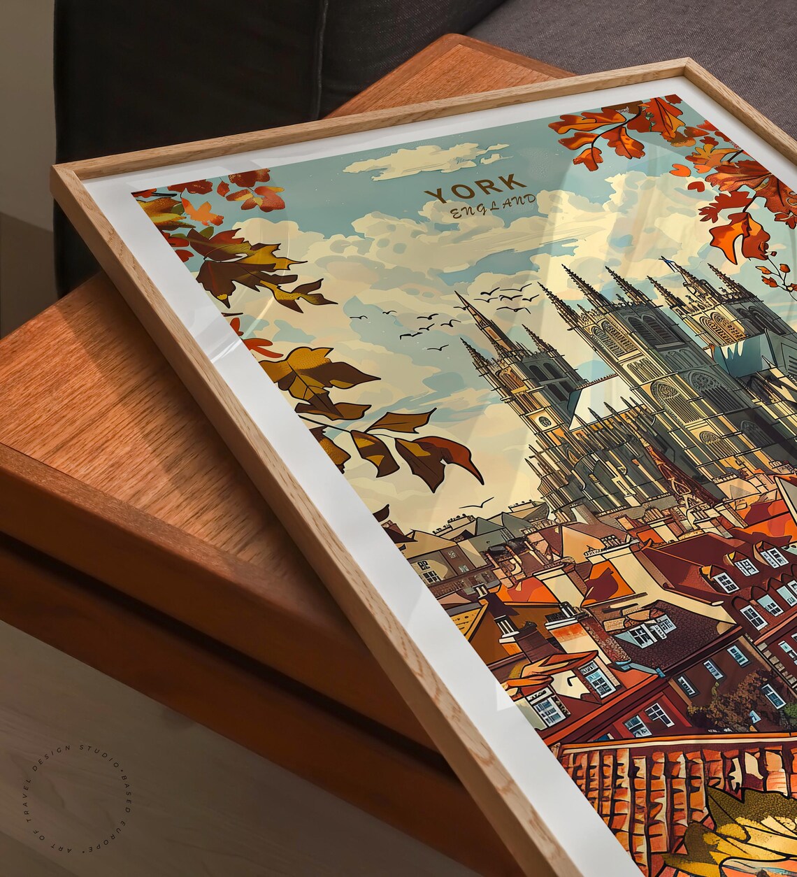 York England Travel Poster, Place Name Wall Art - Image 3