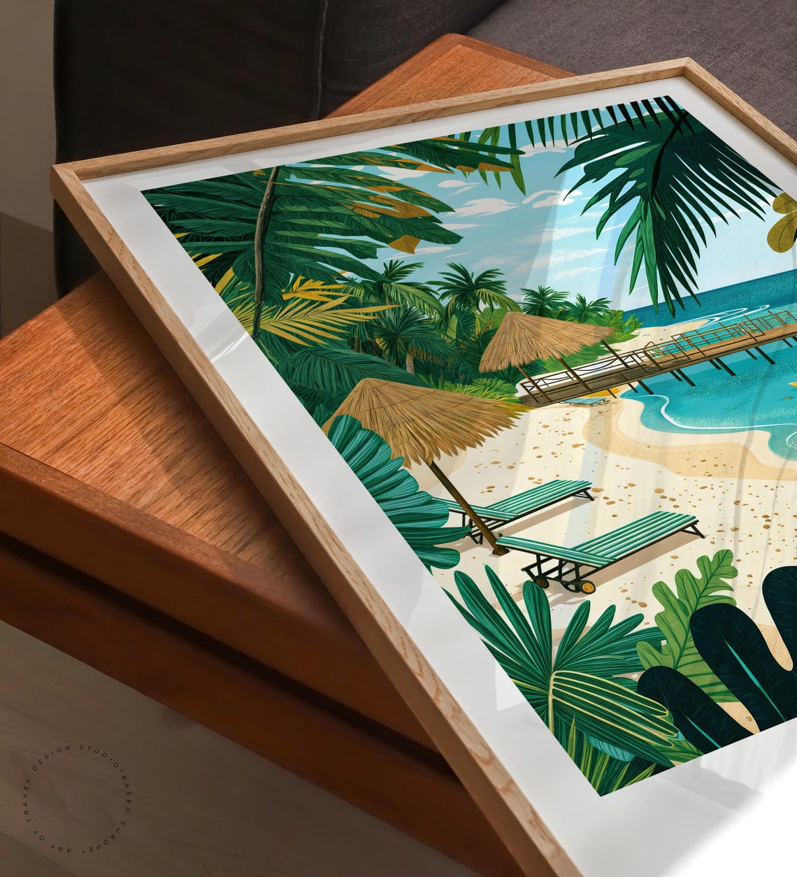 Cancun Travel Poster Mexico Wall Art Print Home Decor Birthday Present Wedding Gifts Custom - Image 6