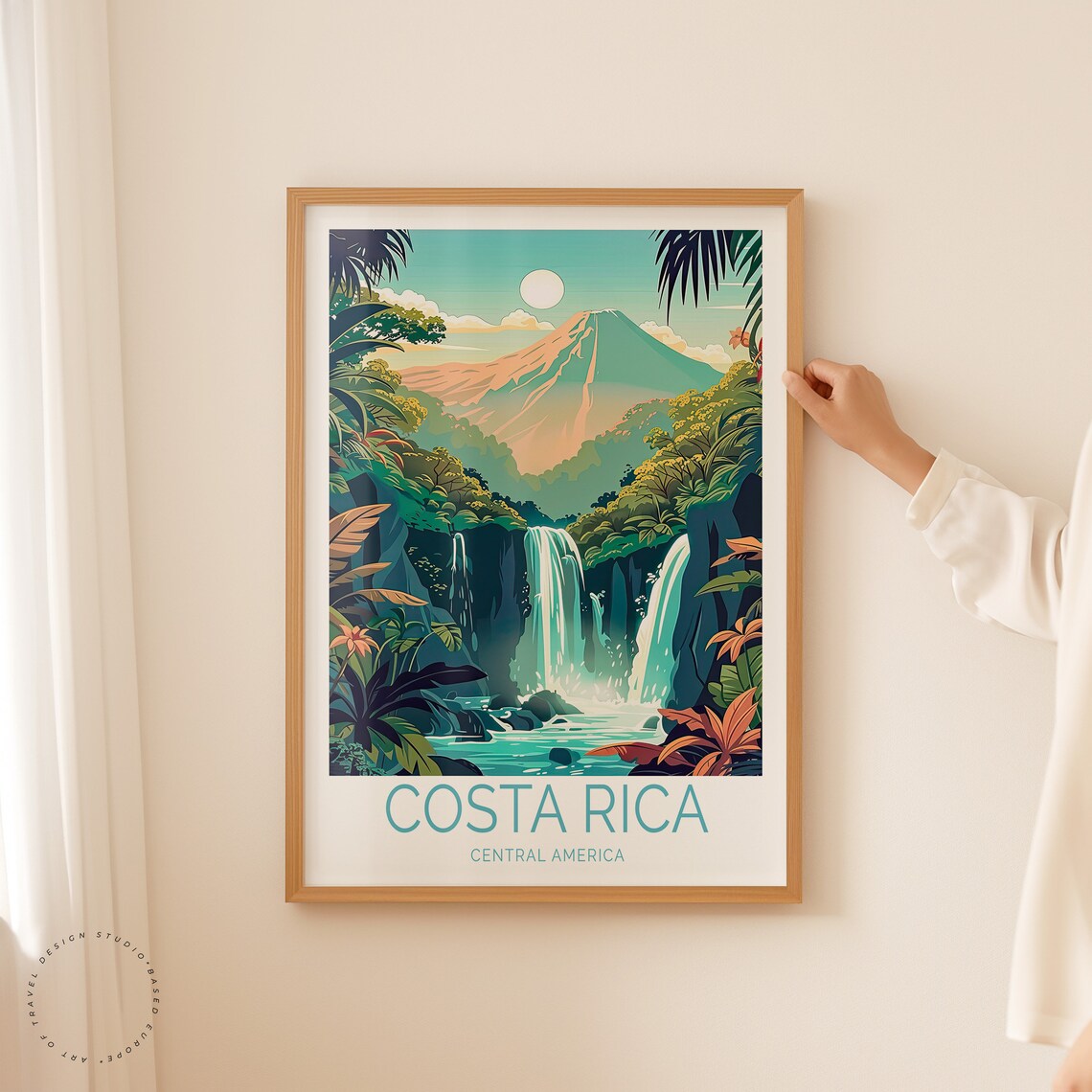 Costa Rica City Wall Art Travel Poster - Image 2