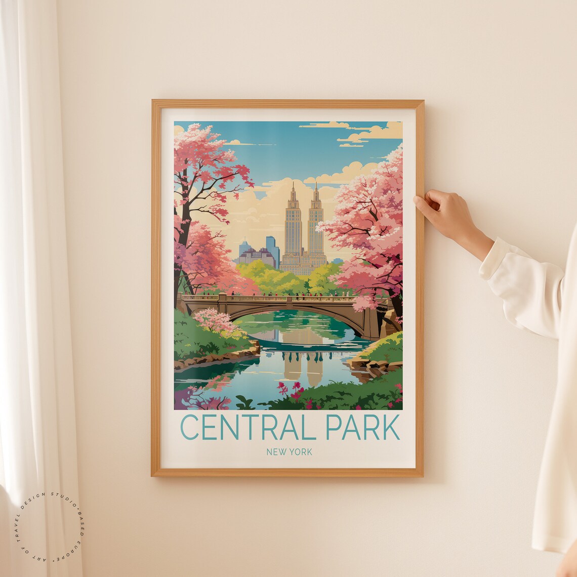 Central Park Travel Poster, New York Travel Poster - Image 2