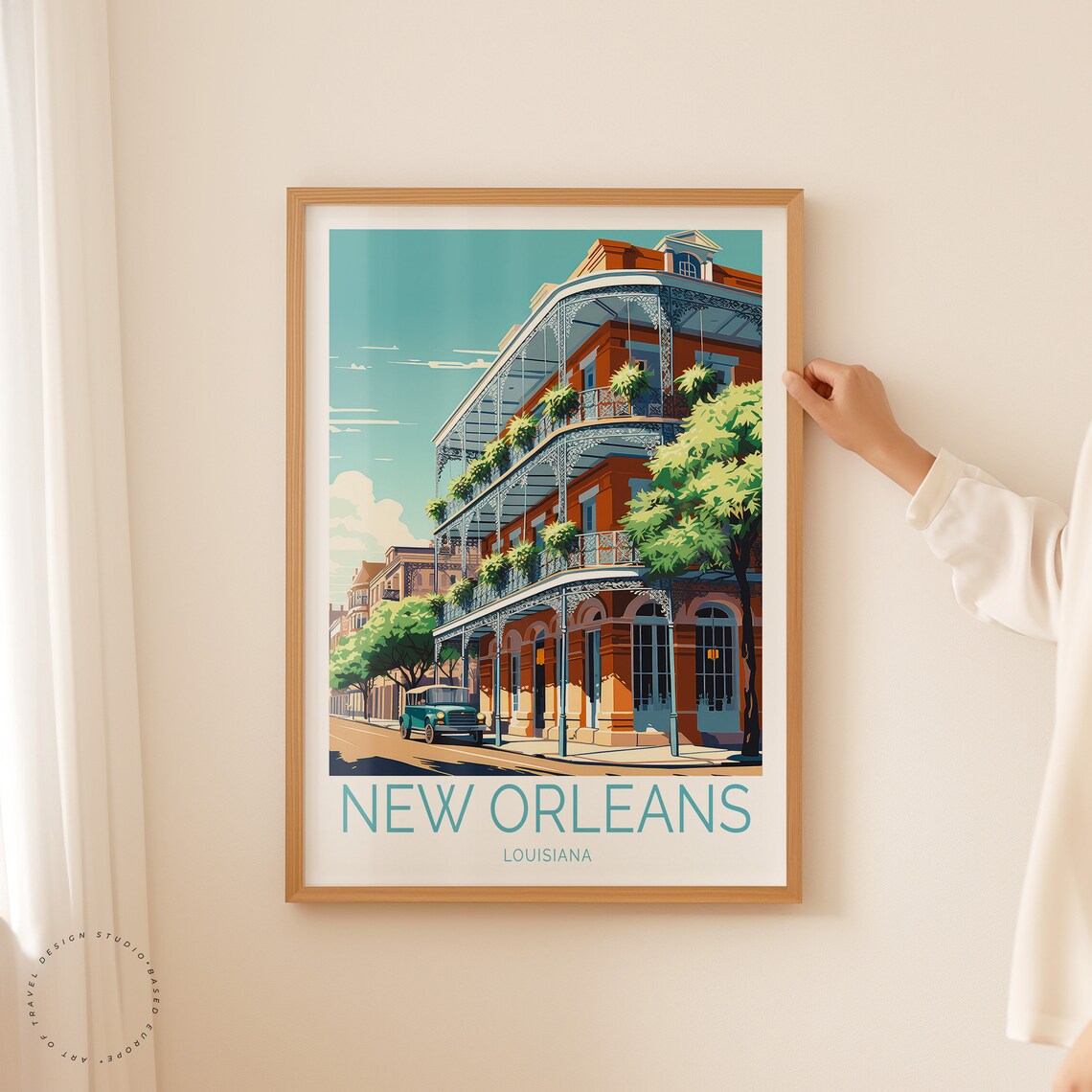 New Orleans Travel Poster, Louisiana Wall Art Print - Image 2