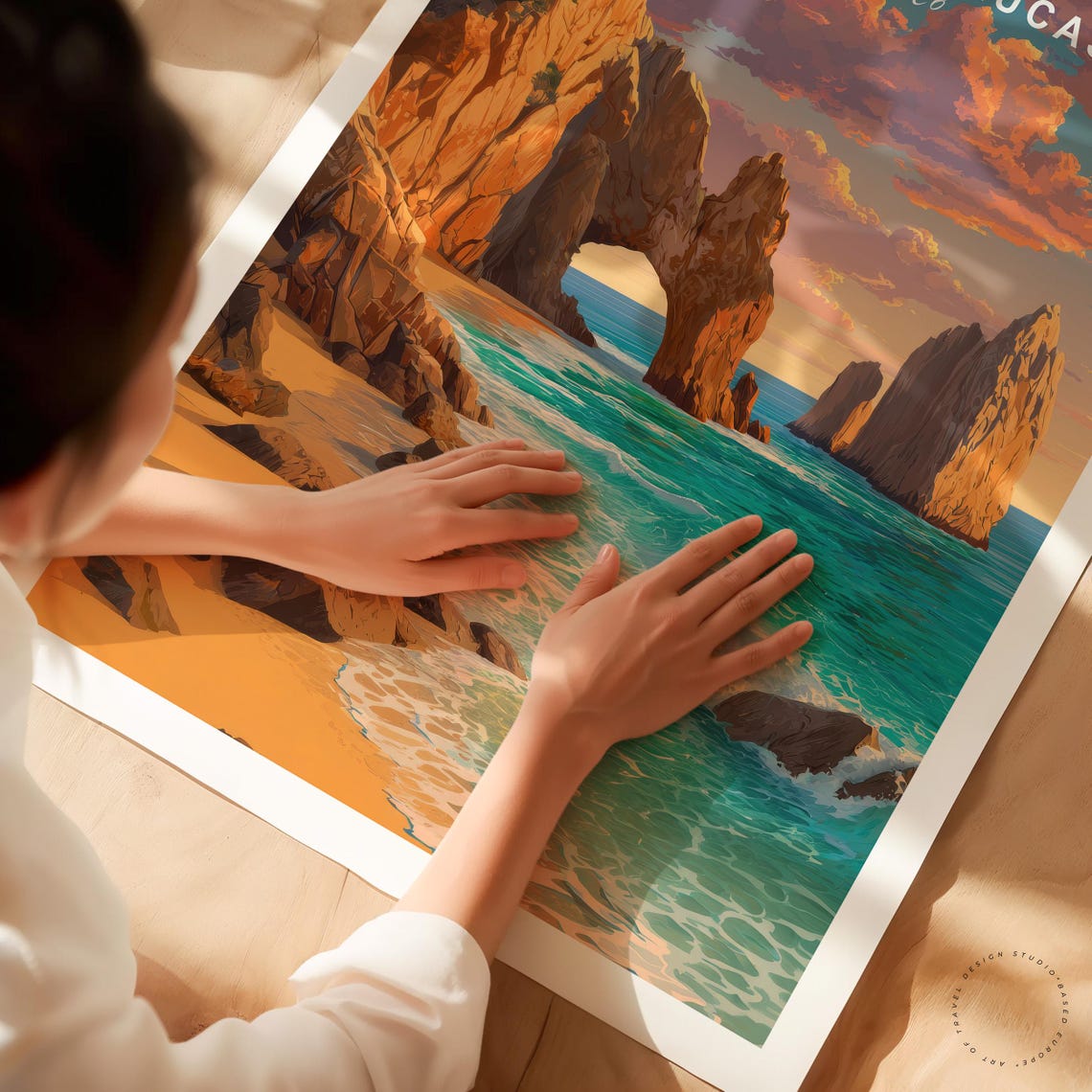 Cabo San Lucas Minimalist Travel Poster, Cityscape - Image 3