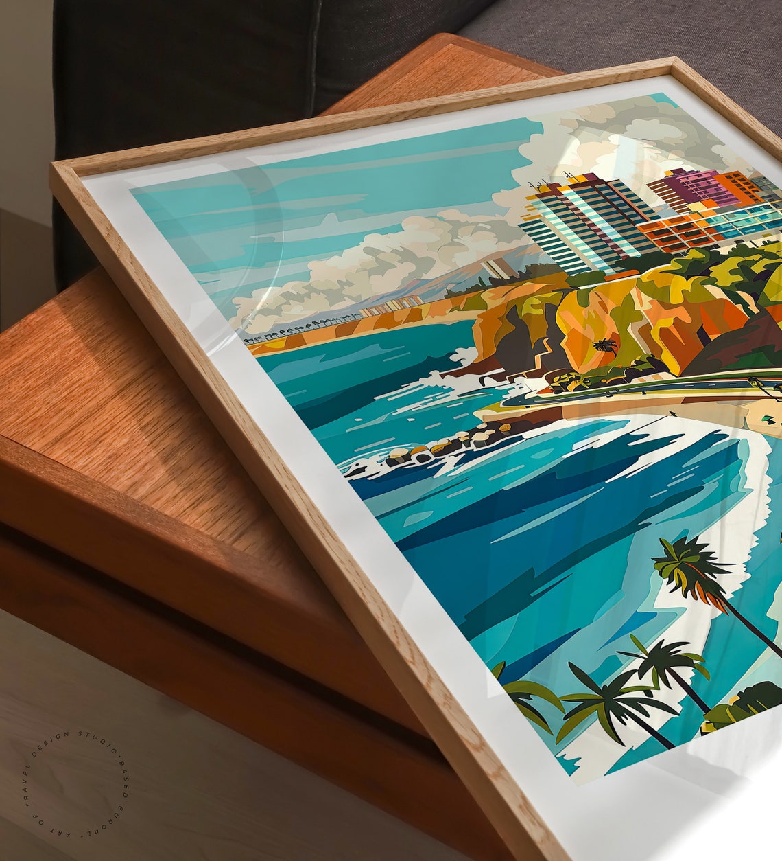 Lima Peru Miraflores Cliffs and Coastal Highway Above the Ocean Poster - Image 3