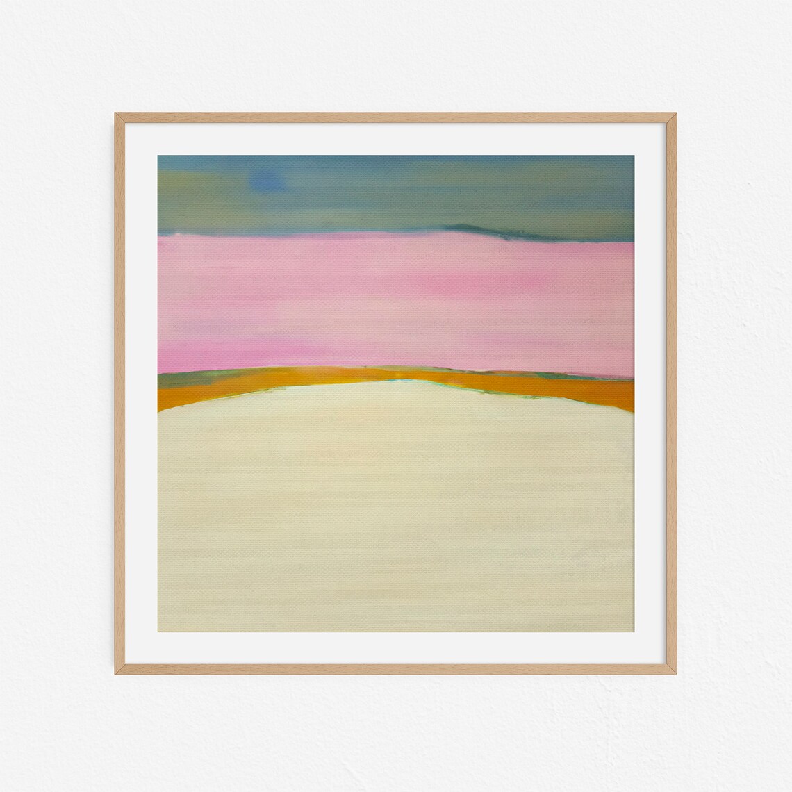 Landscape Painting Series No34, Minimal Abstract Artwork
