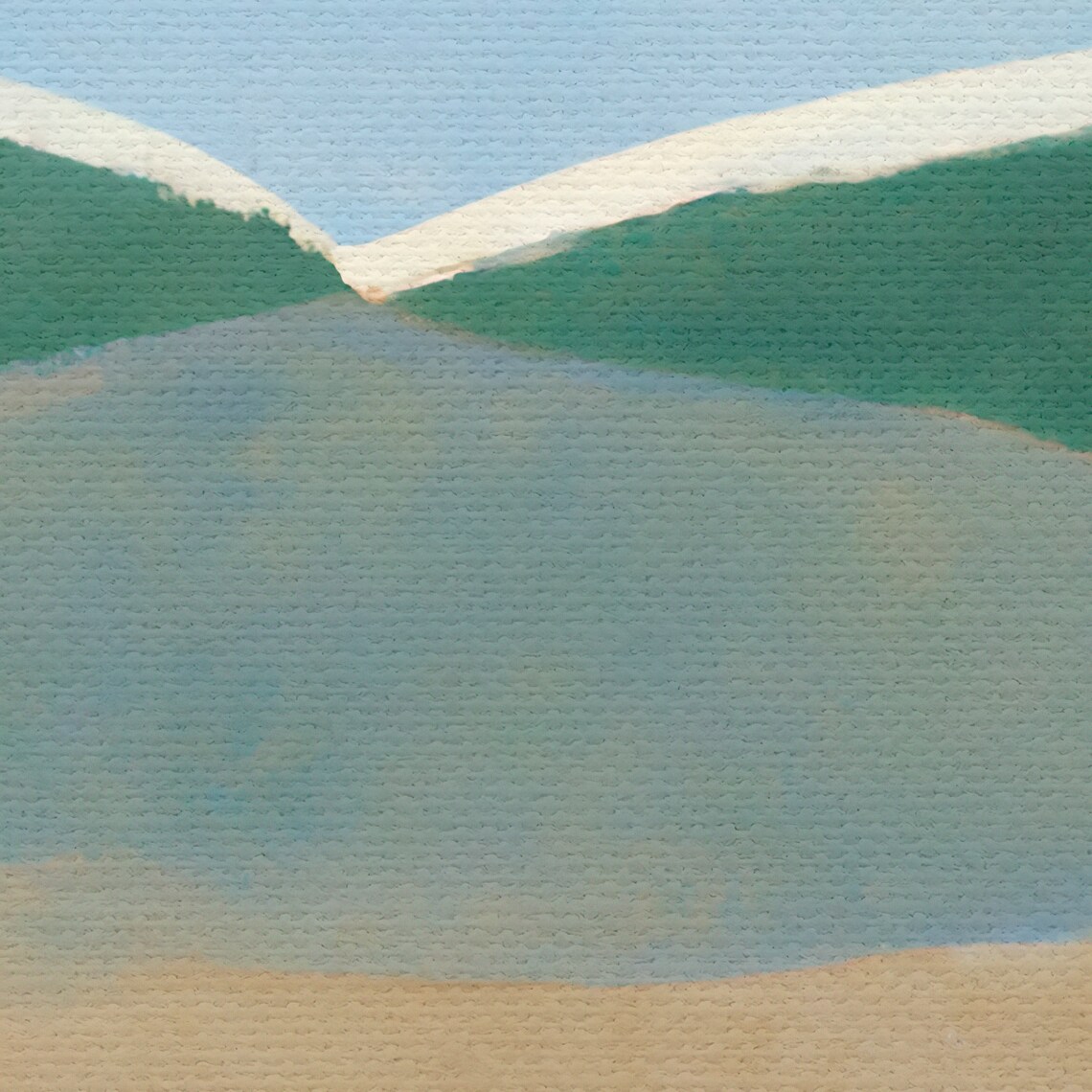 Minimal Abstract Landscape Painting Series No13 - Image 2