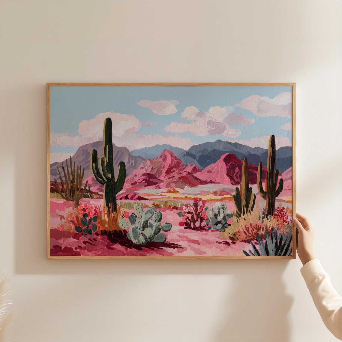 Colorful Desert Landscape, Southwestern Art Print