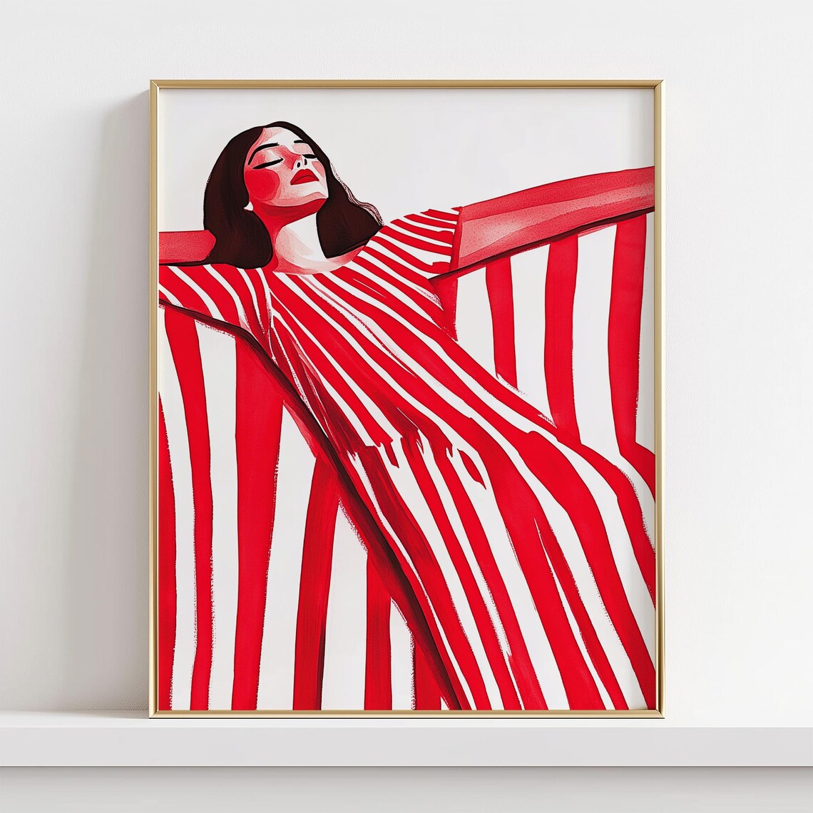 Abstract Woman, Bold Minimalist Poster Print - Image 4