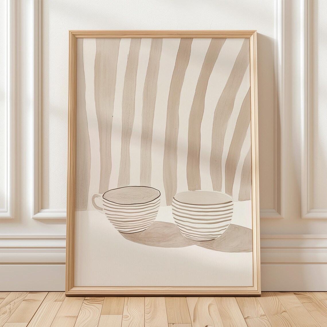 Coffee Lover Minimalist Art Print, Kitchen Decor