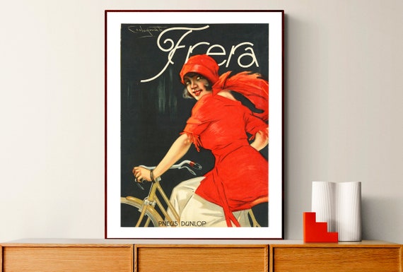 Frera Vintage Bicycle Poster Retro Poster Sport Poster Gift Idea Wall Decor