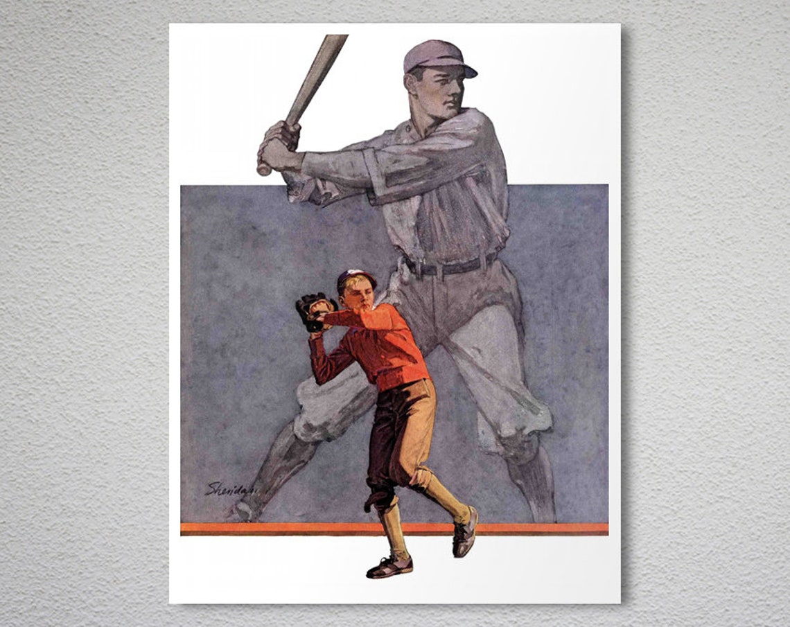 Baseball Player Shadow Better Vintage Baseball Poster Poster Paper Print Wall Decor - Image 2