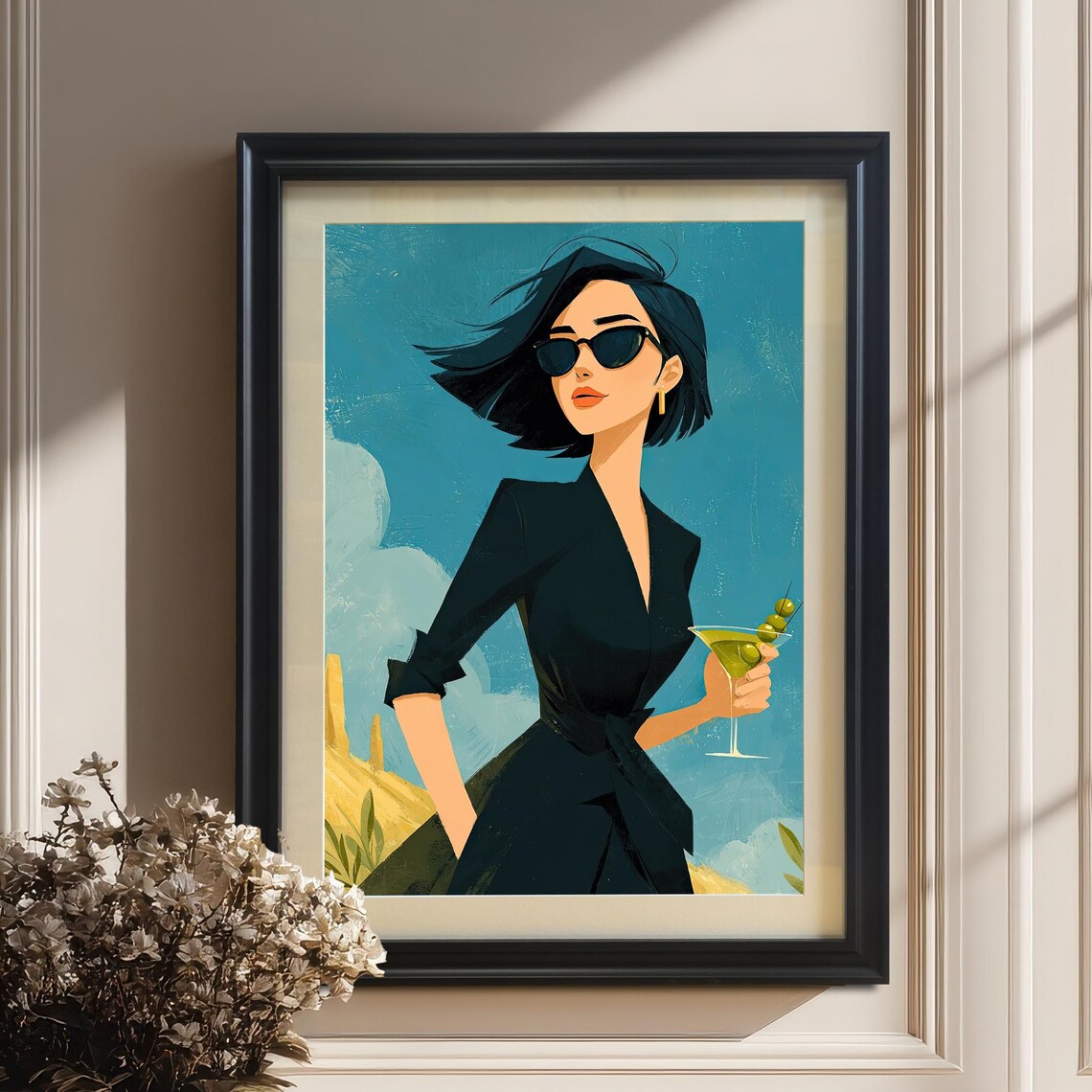 Sophisticated Woman Art Print, Modern Home Decor