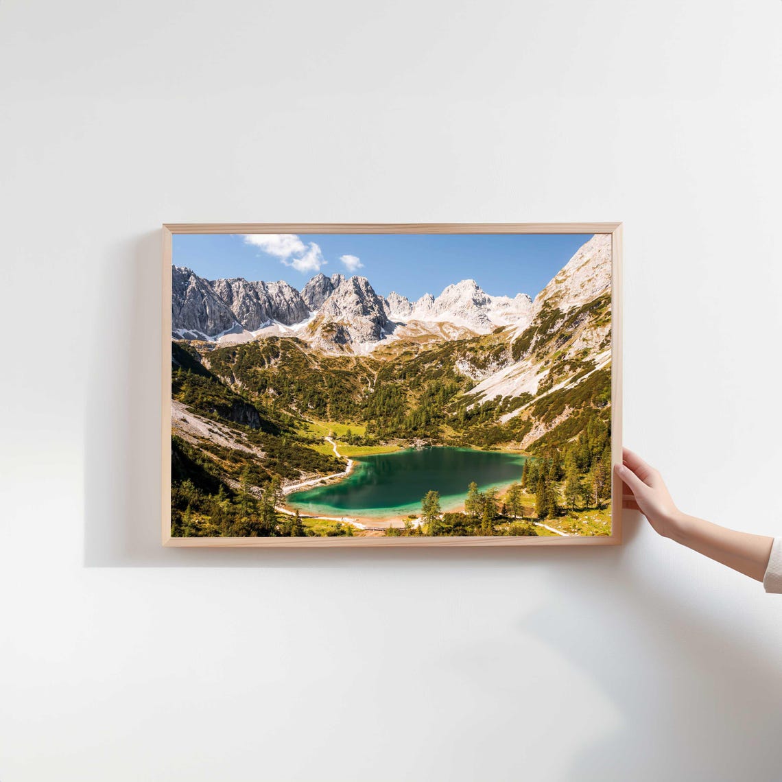 Seebensee Lake Austria Print Stunning Alpine Landscape Wall Art Nature Decor For Modern Lodge Or Rustic Home Interiors - Image 2