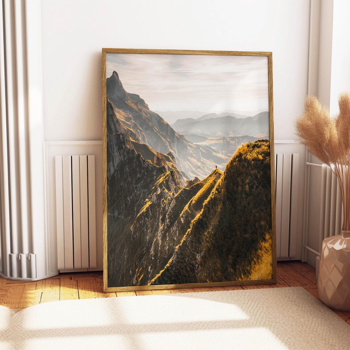 Schafler Ridgeline Golden Light Appenzell Swiss Alps Mountain Poster - Image 4