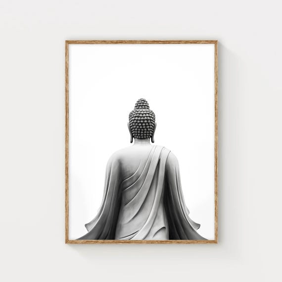 Buddha Wall Print Modern Wall Art Meditation Wall Decor Zen Decor Housewarming Gift Idea Art For Living Room Art For Bedroom