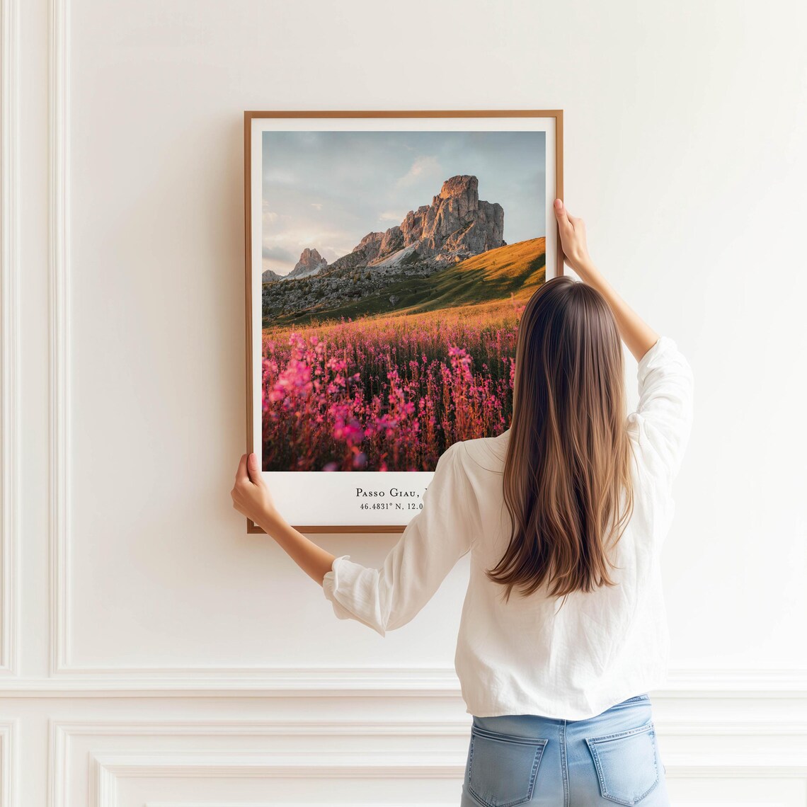 Passo Giau, The Dolomites Mountain Art Print - Image 3