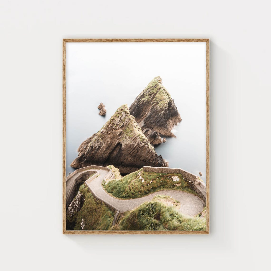 Dunquin Pier Kerry Ireland Winding Cliff Path Ocean Coast Poster