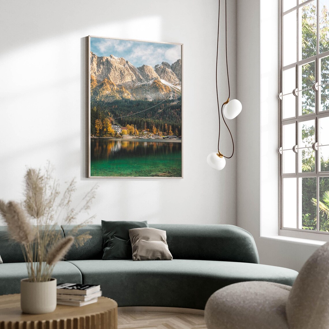Lake Eibsee German Alps Bavaria Travel Poster - Image 2