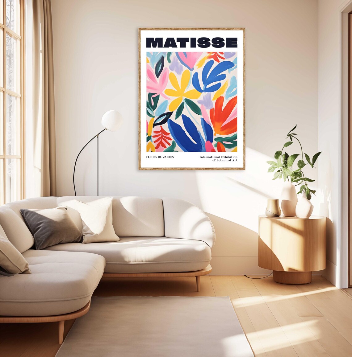 Matisse Fleurs Du Jardin Botanical Exhibition Poster Colorful Floral Art - Image 2