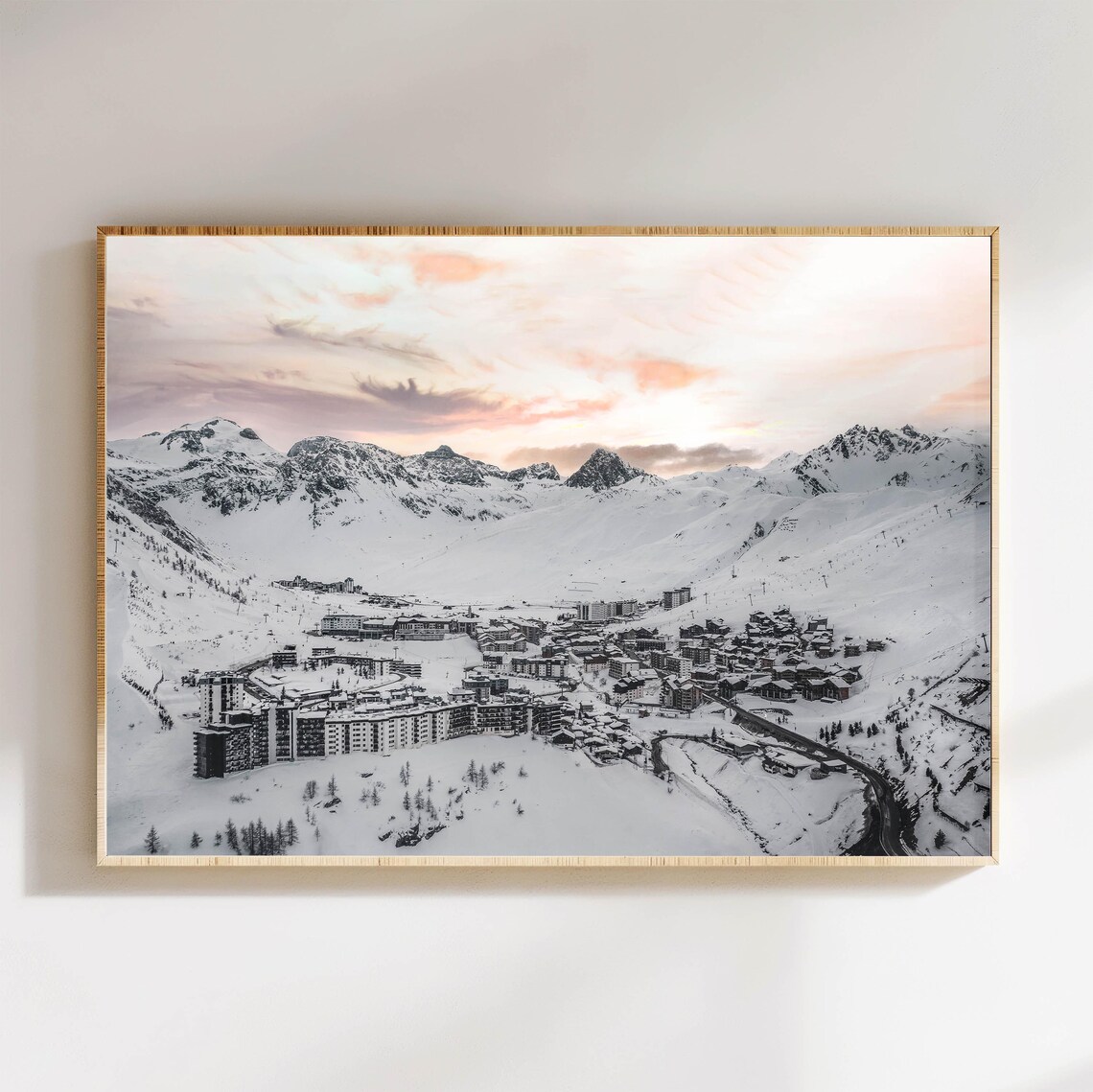 Tignes Val Disere French Alps Mountain Photo Art Print