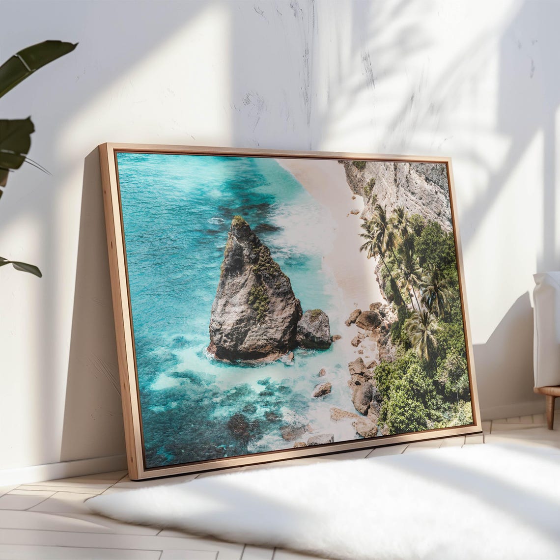 Diamond Beach Nusa Penida Sea Stack Aerial View Bali Island Poster - Image 3