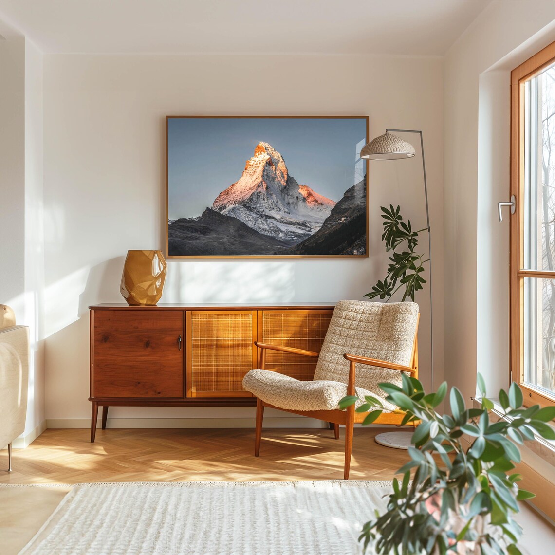 Matterhorn Zermatt Swiss Alps Minimalist Art Print - Image 5
