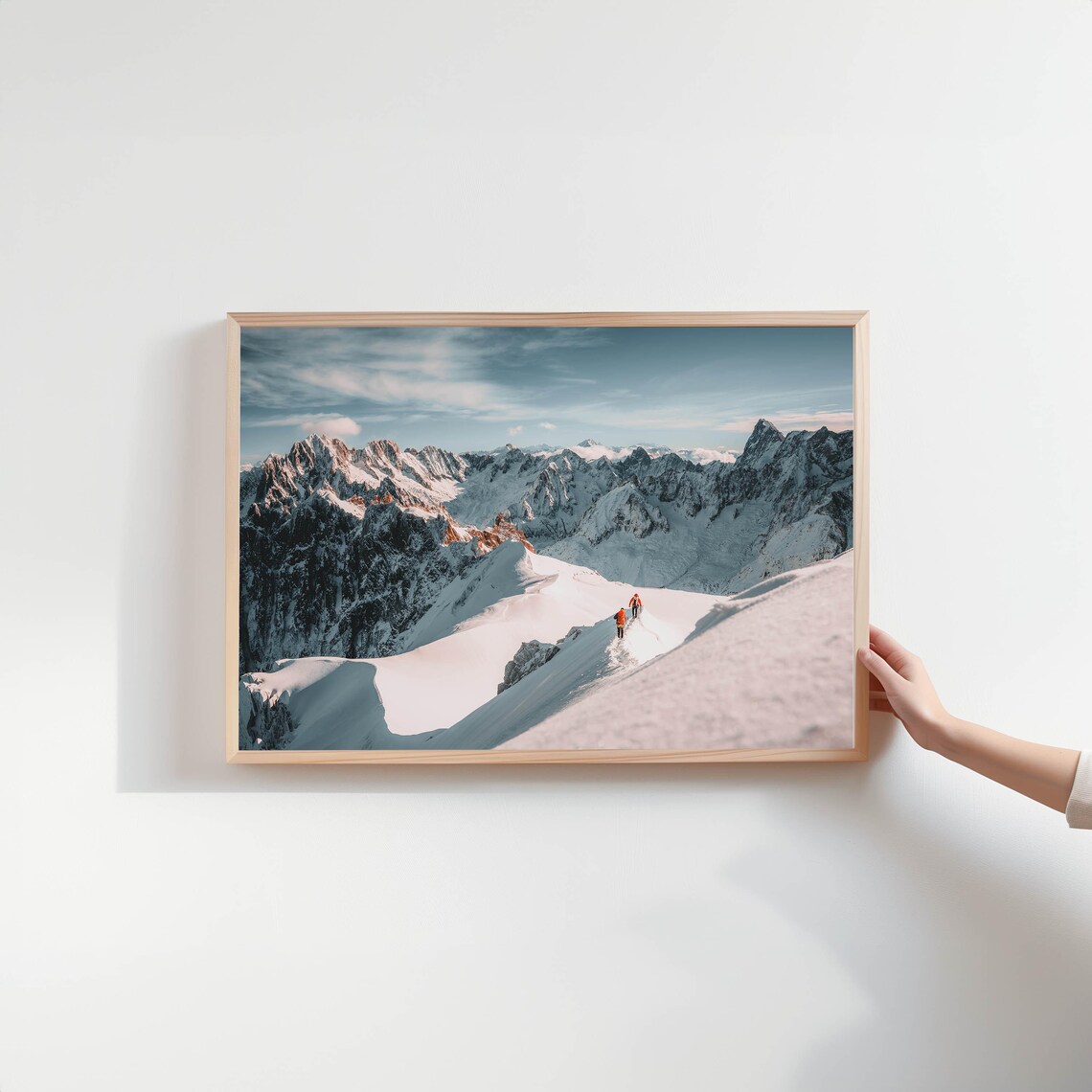 Alpinists Massif Du Mt Blanc French Alps Art Print - Image 2