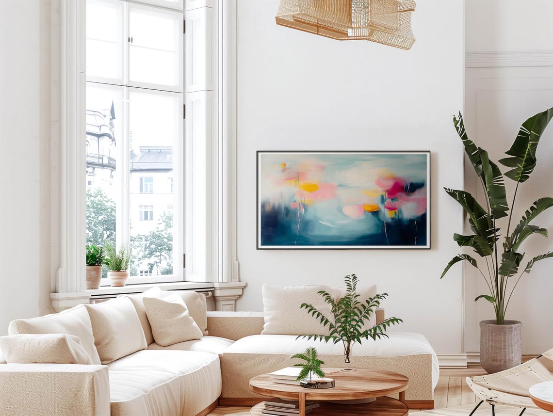 Abstract Frame Tv Art Art For Frame Tv Summer Abstract Oil Painting Bold Colorful Abstract Modern Art 394 - Image 5