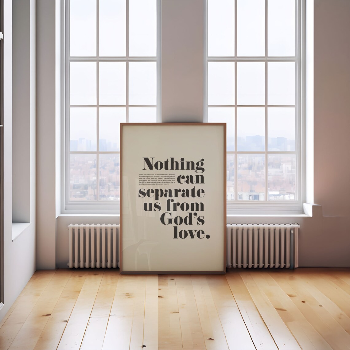 Romans 8:38-39 Bible Verse Art, Christian Scripture - Image 2