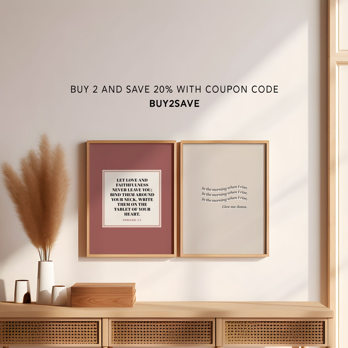 Proverbs 423 Bible Verse Wall Art Above All Else Guard Your Heart Christian Art Modern Minimalist Clean Graphic Design - Image 2