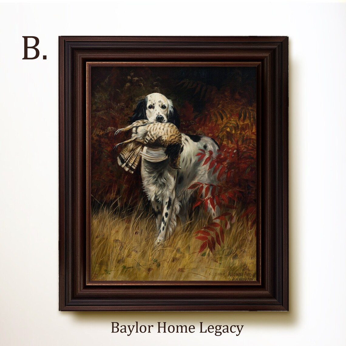 English Setter Oil Painting Art Print, Hunting Dog - Image 4